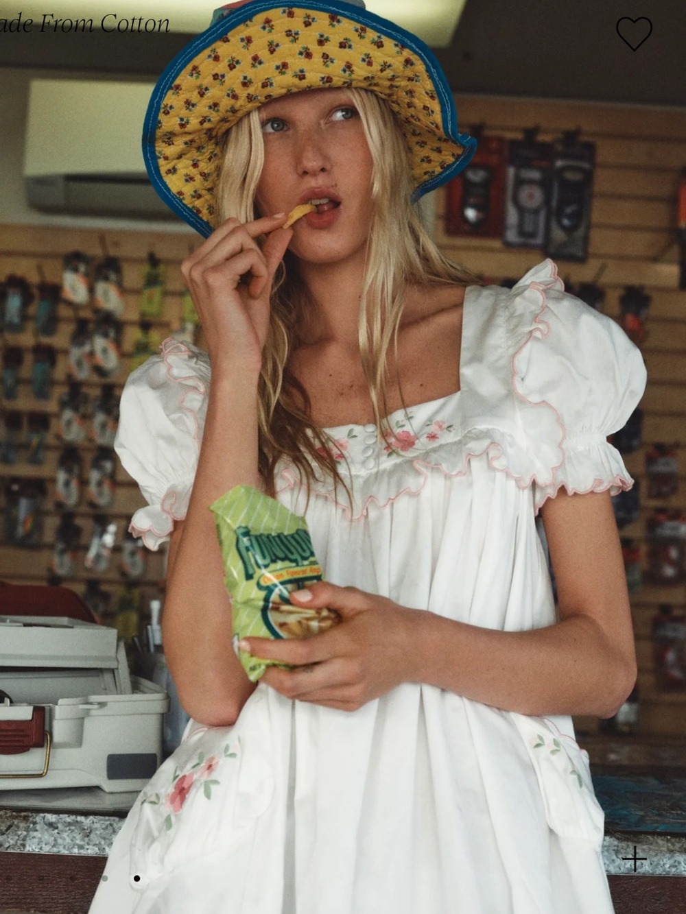 White Tea Time Babydoll Dress NWT For Love and Lemons